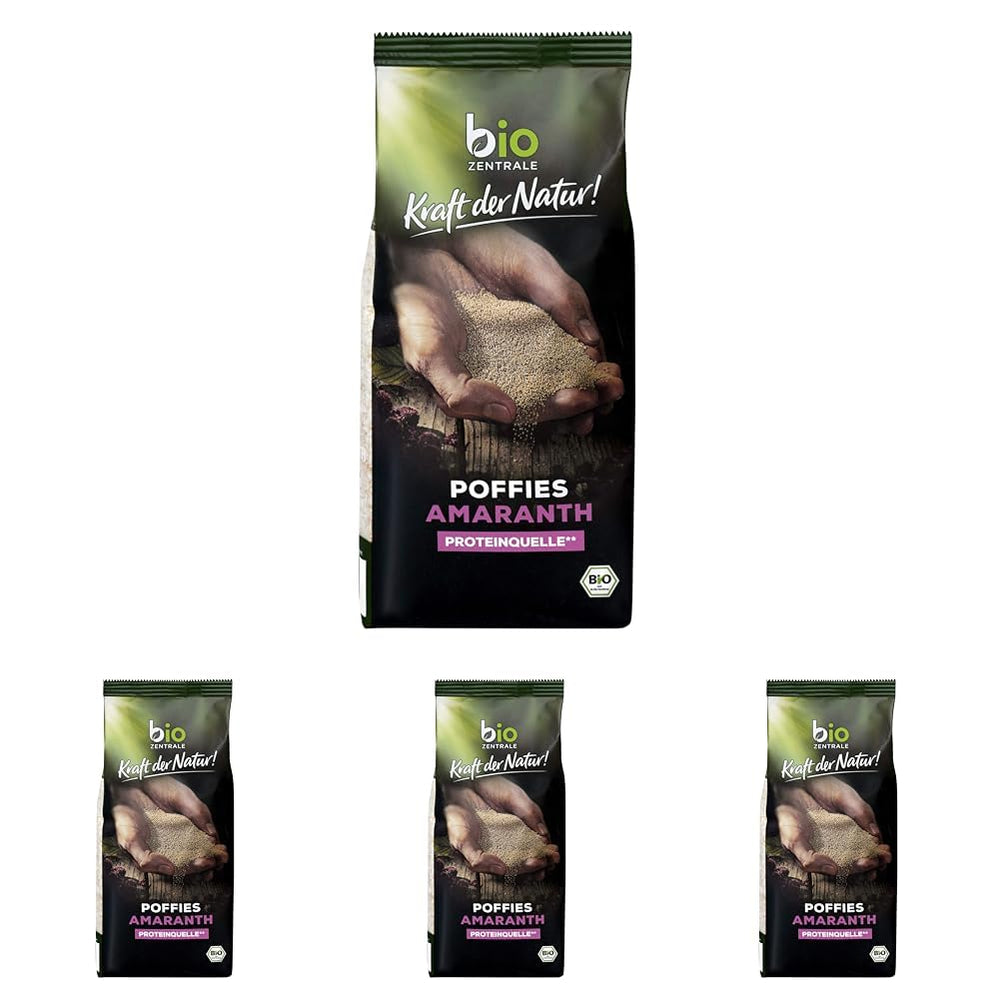 Bignè all'amaranto Biocentral | 125 g| vegano | piccoli granelli di amaranto espanso | fonte proteica | per muesli, yogurt e colorate ciotole per la colazione