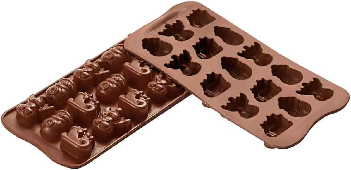 Silikomart 199194, per Praline di Cioccolato, motivo Inverno Cucina Naty Shop Inverno