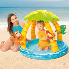 Piscina gonfiabile per bambini Intex Tropical Island, dimensioni: 102 cm x 86 cm (58417NP)