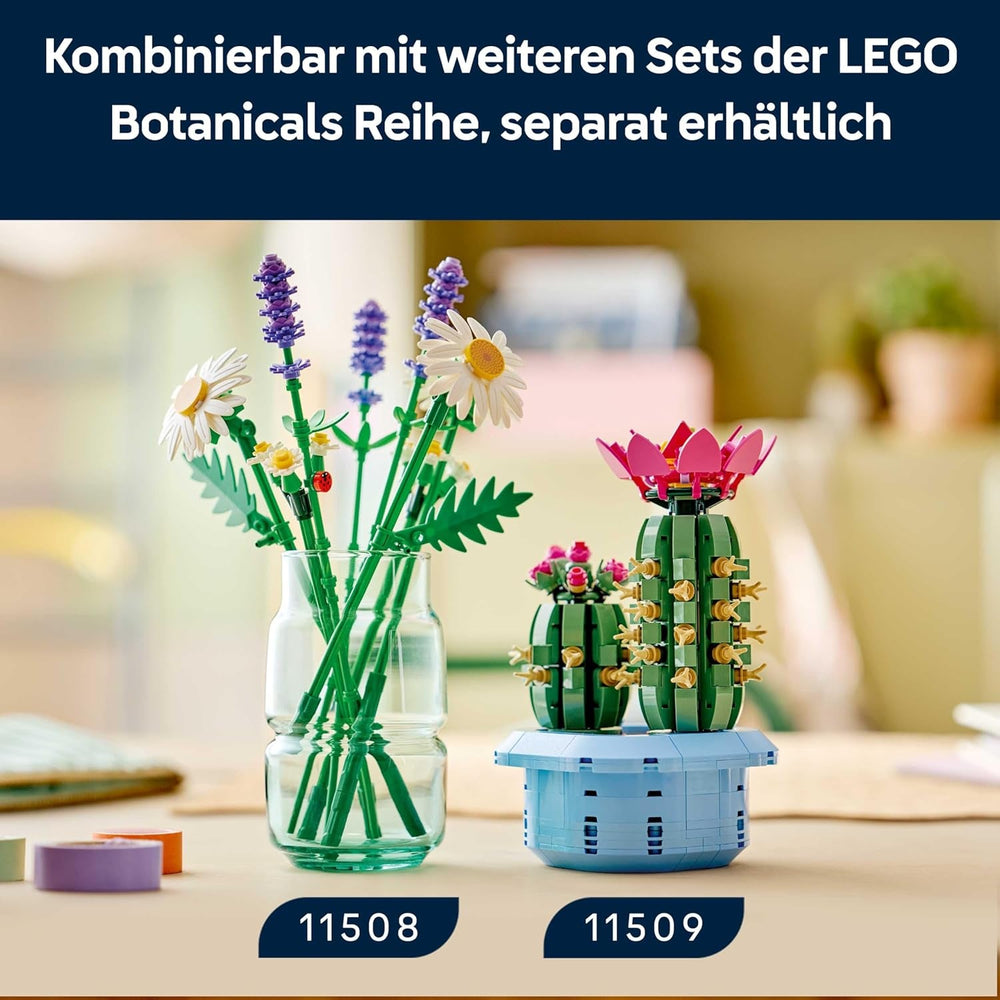 LEGO Botanicals Gänseblümchen - Strauß aus Kunstblumen mit Gänseblümchen & Lavendel - DIY Deko fürs Kinderzimmer - Geschenkidee zum Muttertag - 11508
