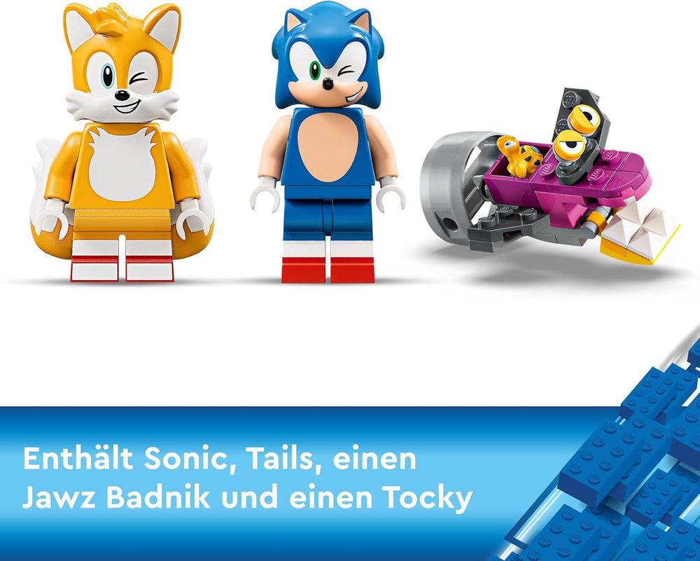 LEGO Sonic the Hedgehog Tails™ Adventure Boat, jucărie interactivă cu personaje de jocuri video și schiuri de apă, cadou pentru băieți, fete și gameri de la 8 ani 76997 Seturi de constructie Besuche den LEGO-Store