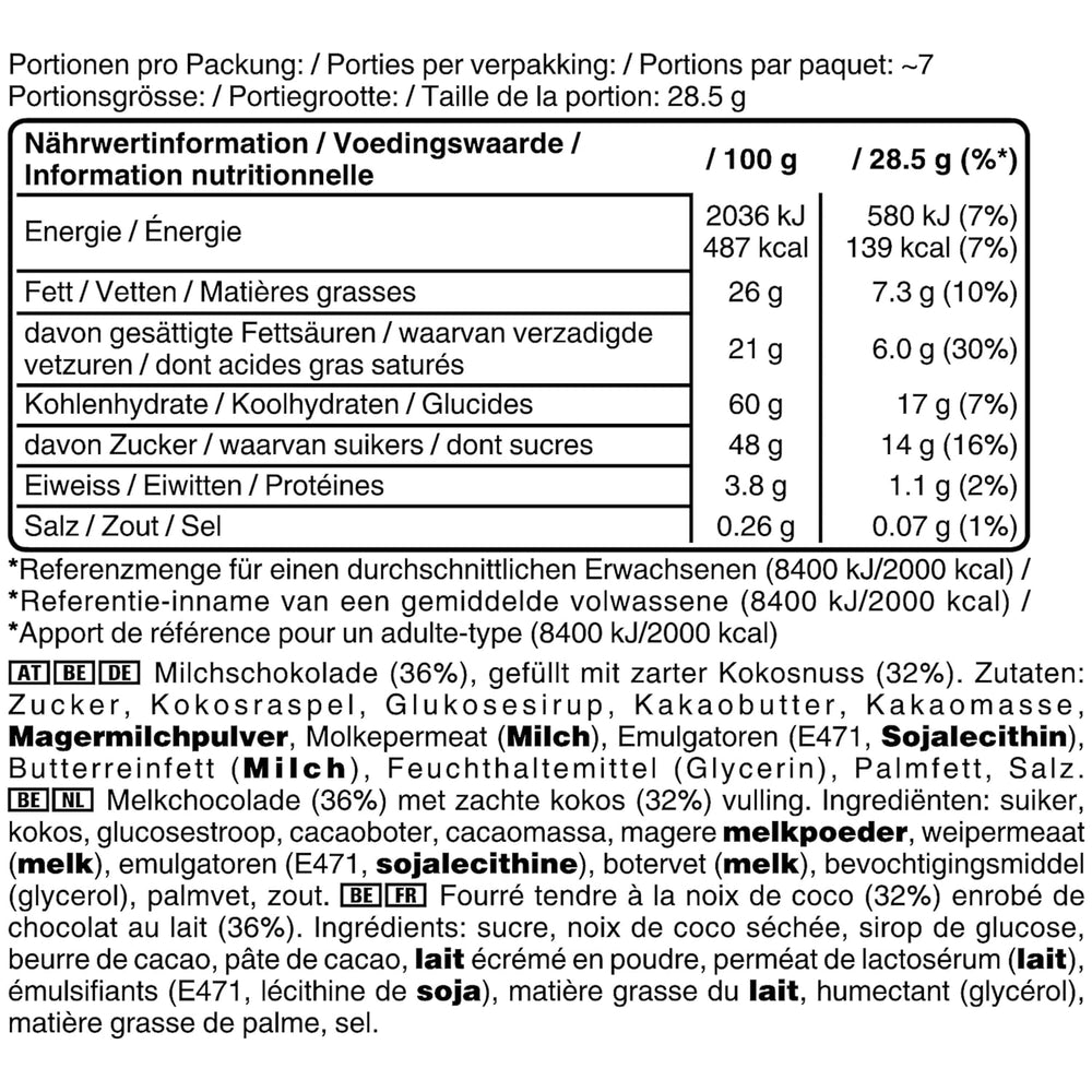 Confezione sfusa di cioccolato Bounty Minis, mini barrette di cioccolato al cocco fine, 227 g, idea regalo di cioccolato, confezione sfusa di cioccolato