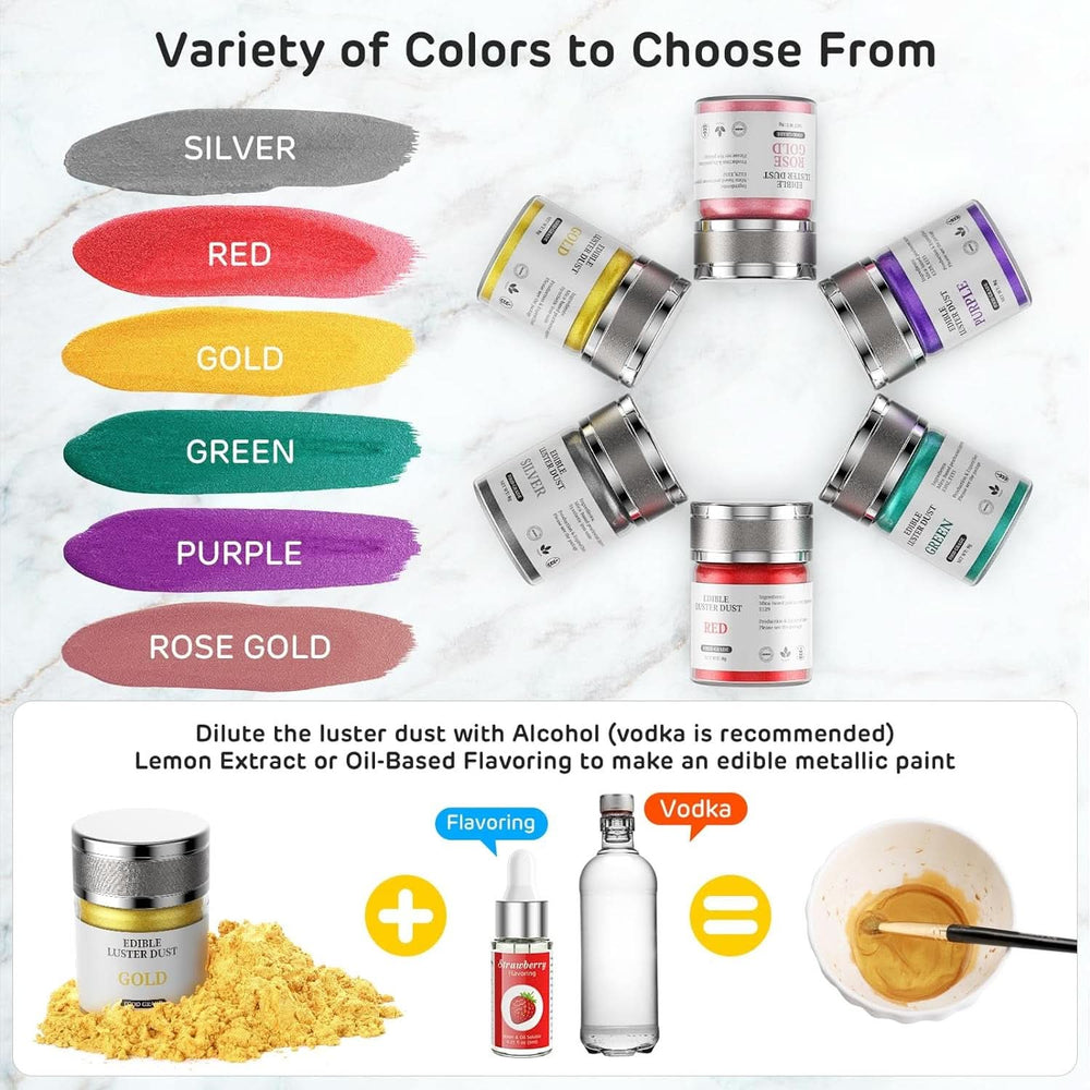 Glitter alimentari, 8 grammi Glitter Naty Shop