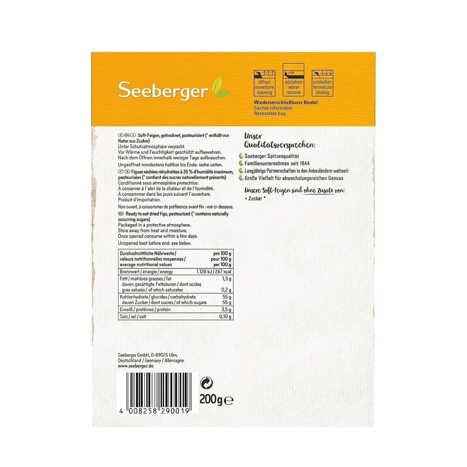 Seeberger Soft, smochine de munte dulci ca mierea cu pulpă pietroasă - pentru gurmanzii conștienți de nutriție, 13 x 200 grame Produse deshidratate Naty Shop