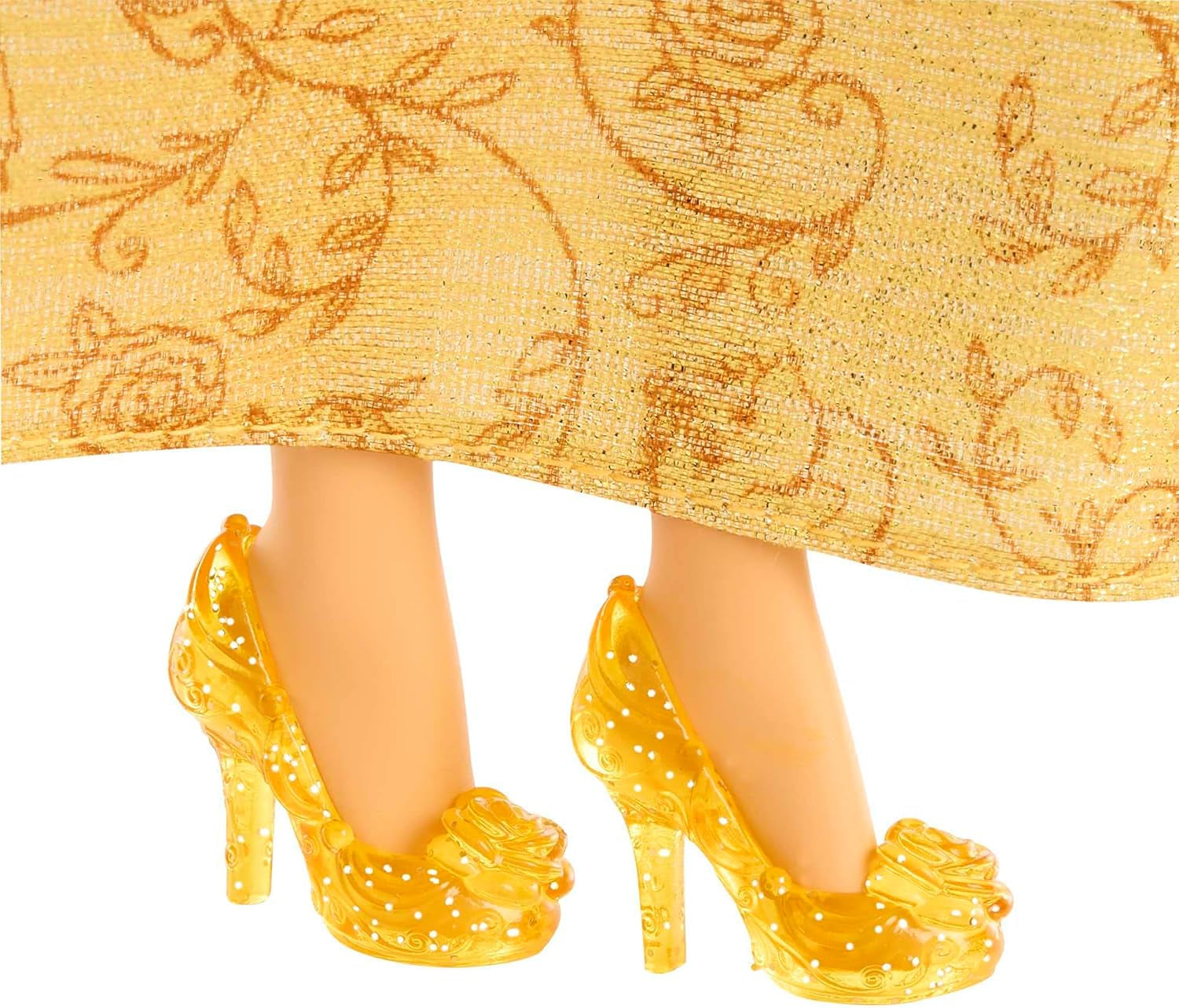 Mattel Disney Princess Bambola mobile alla moda Belle con vestiti scintillanti e accessori Regalo ispirato ai film Disney per bambini HLW11 Naty Shop Dolls