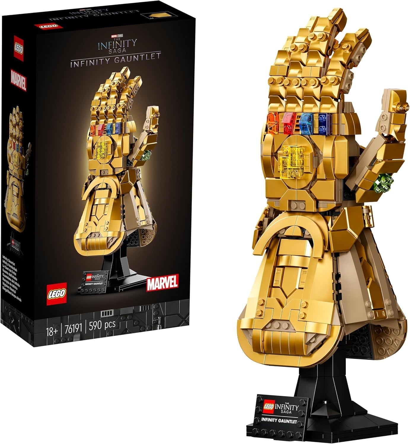 LEGO 76191 Marvel Super Heroes Infinity Handschuh, Avengers-Set für Erwachsene mit Modell von Thanos' Gauntlet zum Bauen, Fanartikel, Geschenk für Männer, Frauen, Sie und Ihn