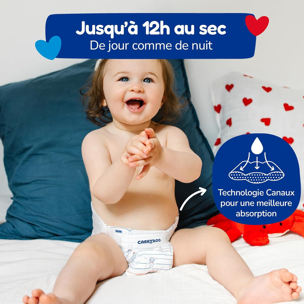 - Pannolino taglia 1 (2-5 kg) – sano ed estremamente assorbente – a prova di perdite per 12 ore – ohne unerwünschte Substanzen – prodotto in Francia – prezzo conveniente – 120 pannolini usa e getta