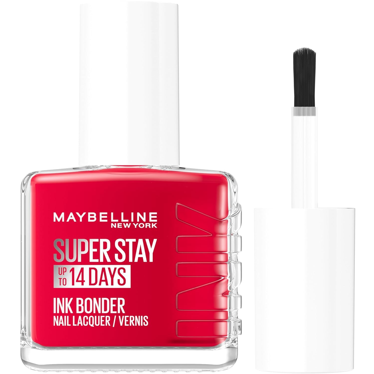 Maybelline New York Super Stay Ink Bonder 008 Passionate Red - smalto a lunga tenuta per unghie forti e colore intenso, 12,3 ml