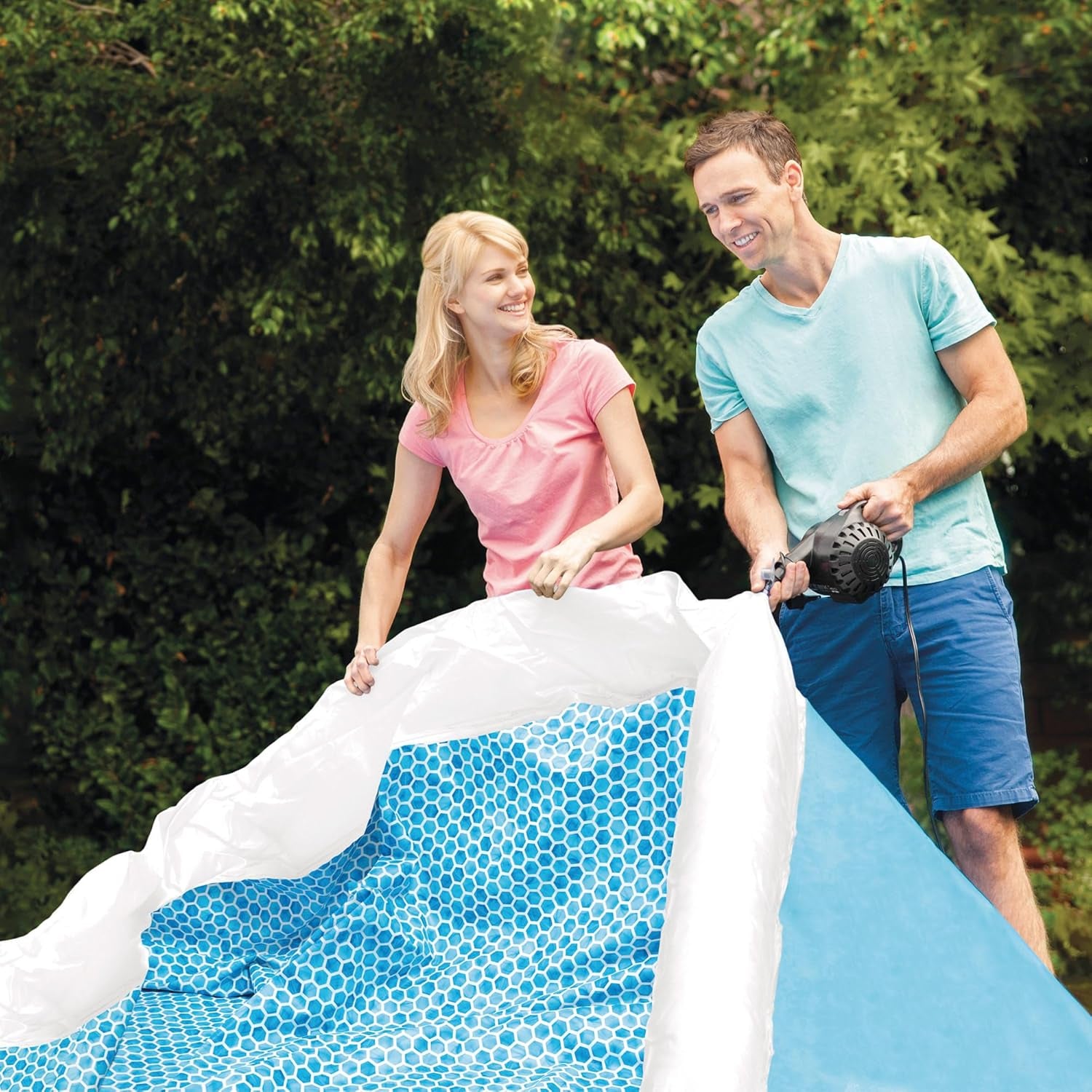 Piscina fuori terra Intex Easy Set - Per bambini, 183 cm x 183 cm x 51 cm, 28101NP, Blu