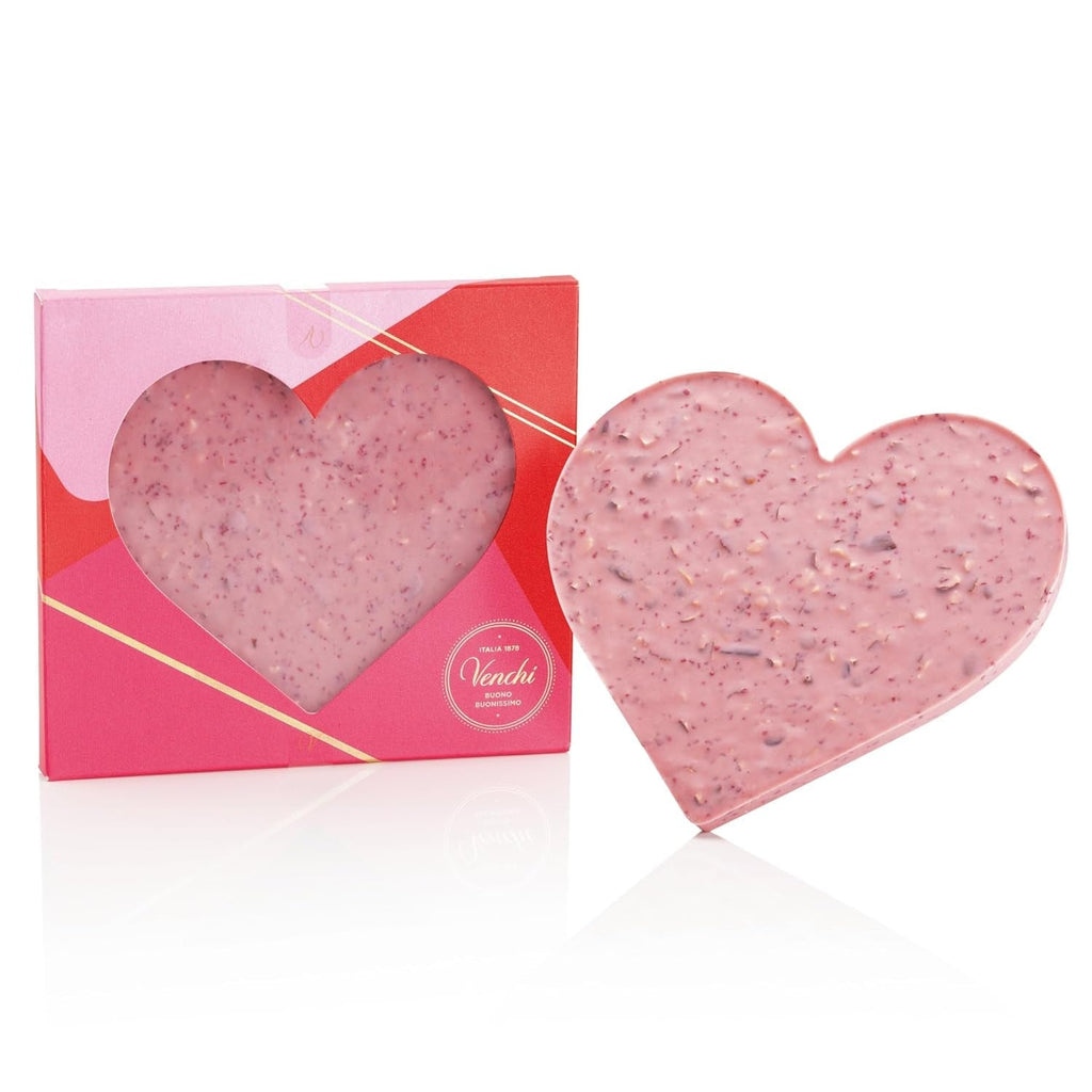 Venchi – Brutto&Buono, Ciocolata cu Lapte, Fara Gluten, Colectie de Ziua Indragostitilor, 300 grame Bomboane de Ciocolata Naty Shop Ciocolata Alba cu Migdale si Zmeura