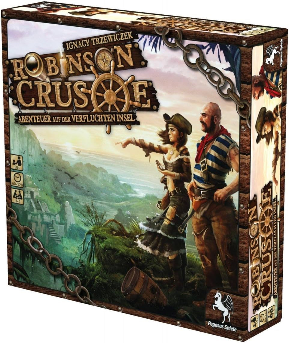 Pegasus Spiele 51945G - Robinson Crusoe, per 1-4 giocatori