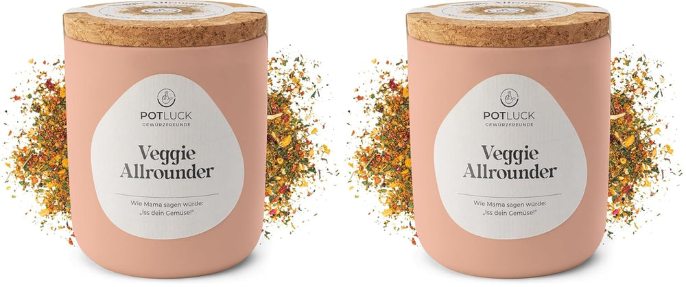 Potluck | Spezie Stullen | Gewürzzubereitung im Keramiktopf | 60 g| Vegano, senza glutine e con ingredienti naturali