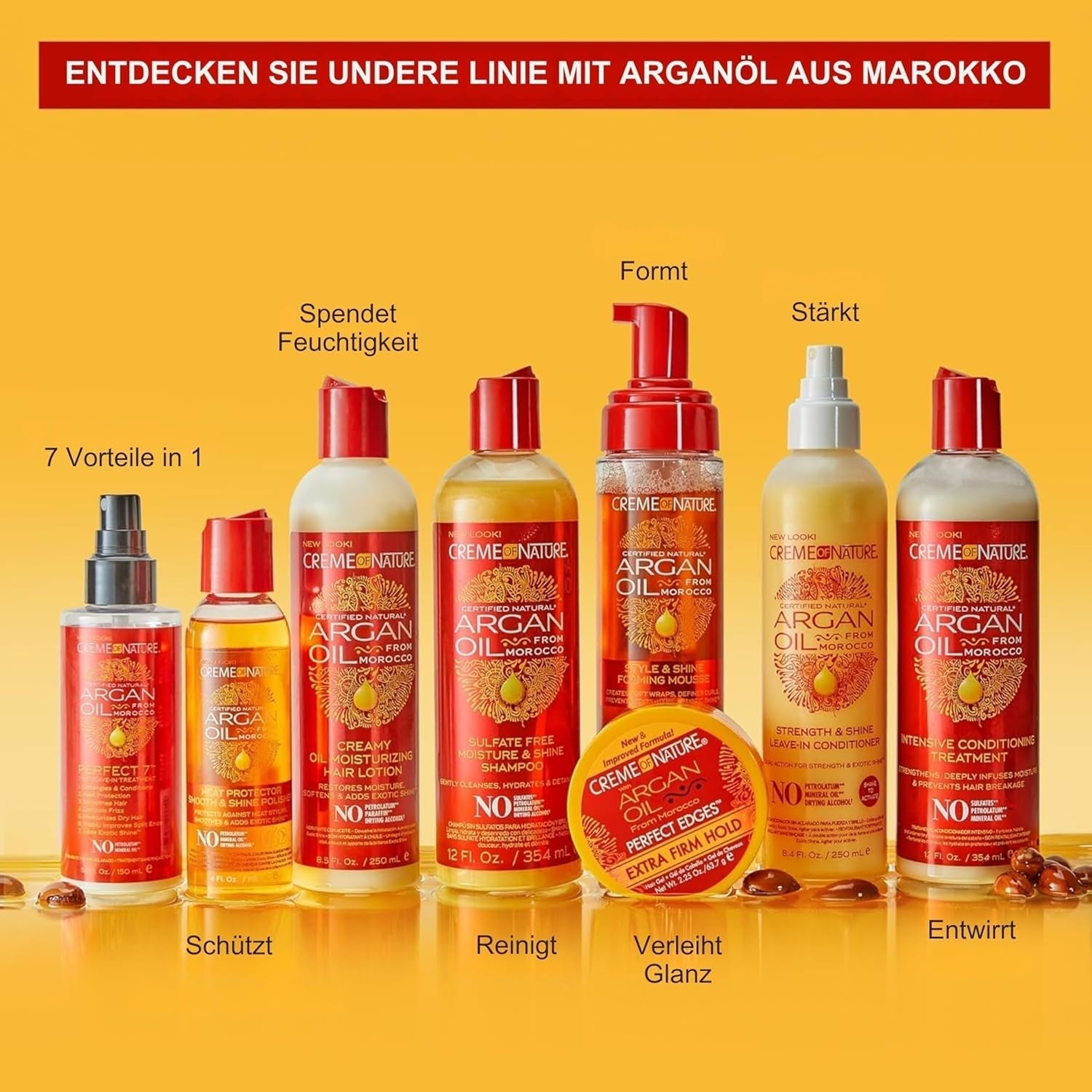 Creme Of Nature Argan Oil Intensive Conditioning Treatment Tratament intensiv de hidratare și restructurare, balsam cu ulei de argan, îngrijire pentru toate tipurile de păr - 50 ml Masca de par Naty Shop