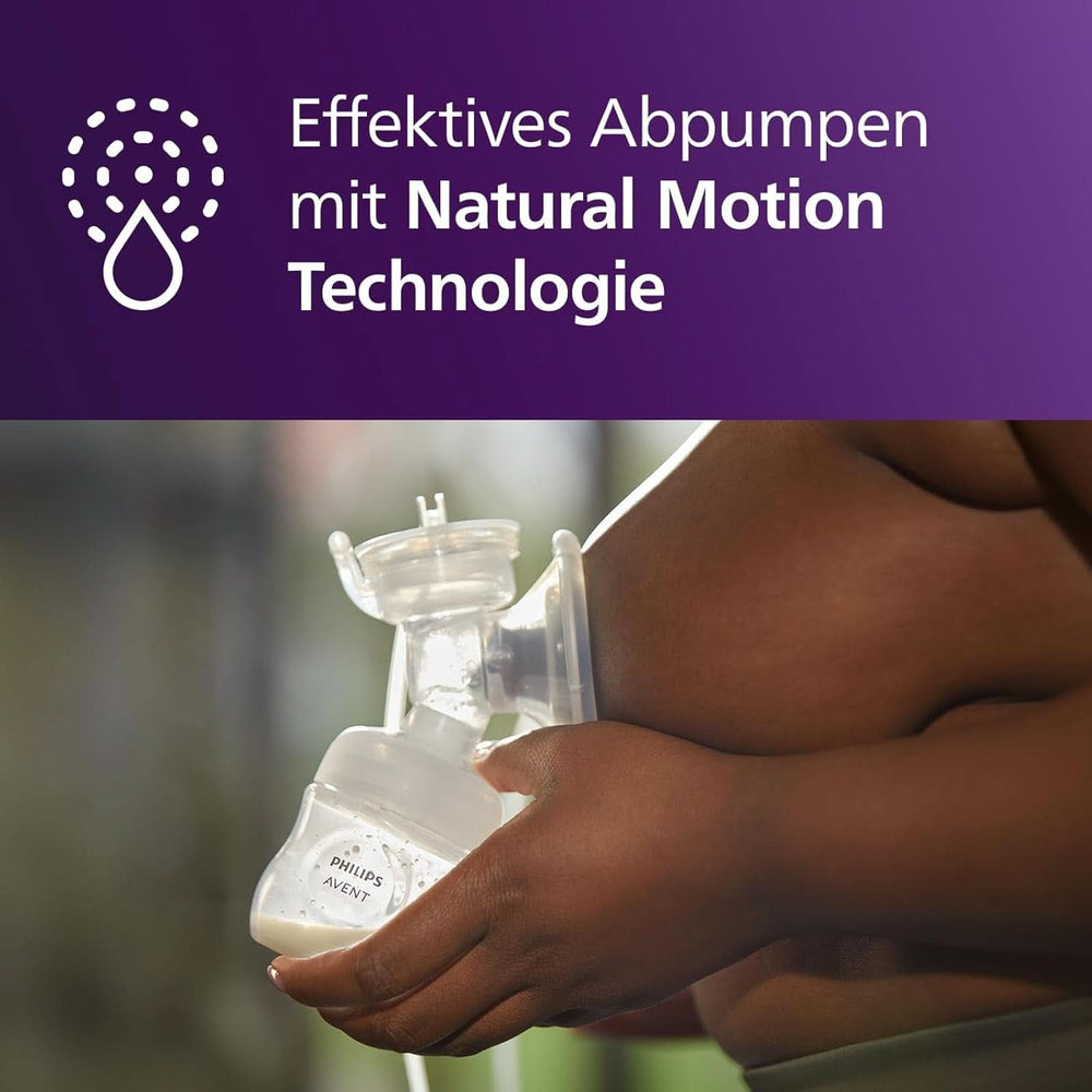 Philips Avent Elektrische Natural Motion Milchpumpe - Set Zum Abpumpen, Aufbewahren und Füttern Inkl. Flaschen, Schnuller Und Becher (Modell SCD340/31) Accessori per Alimentazione e Allattamento Bebe Naty Shop