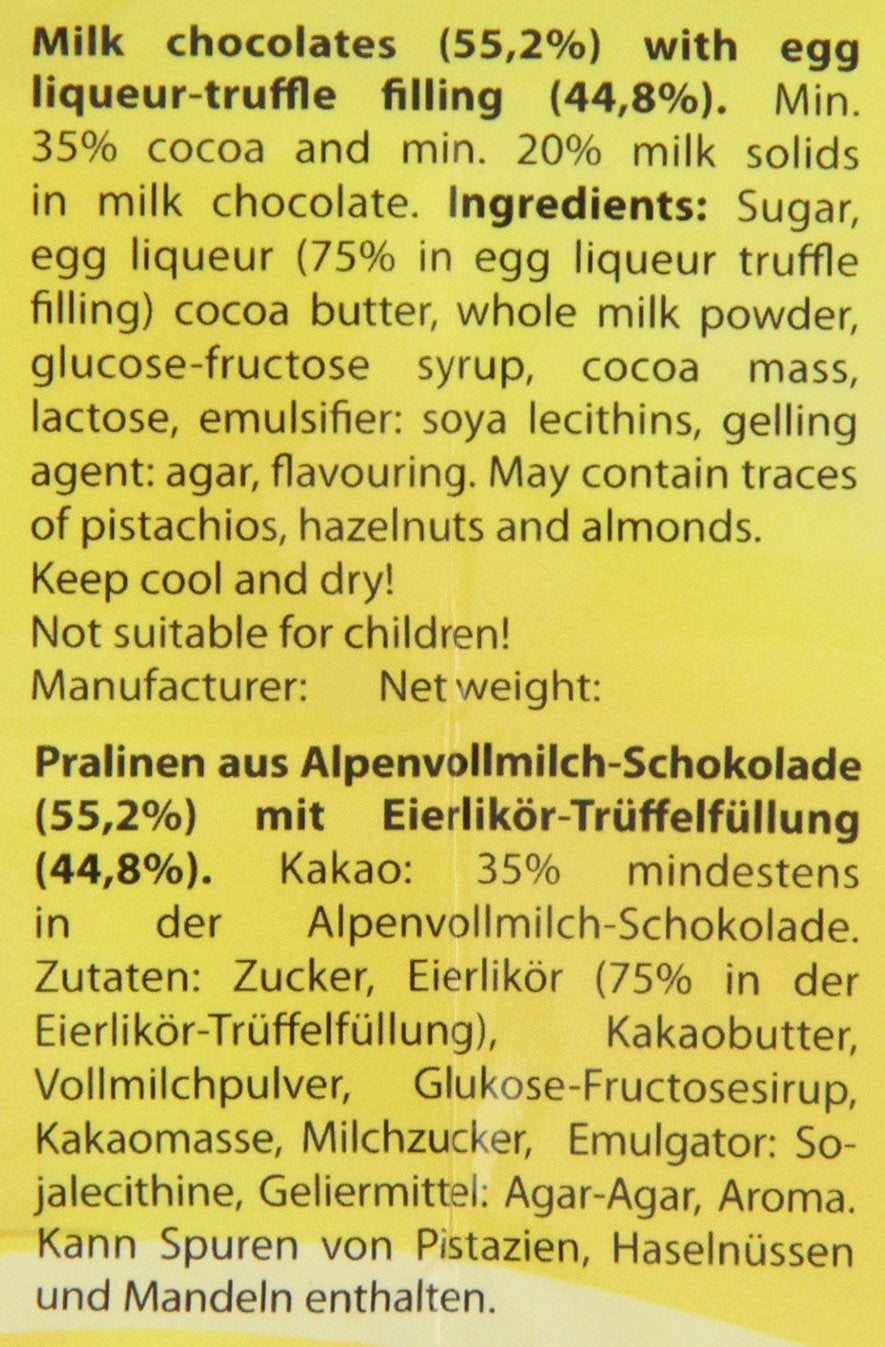 RCP Verpoorten Minis, Tartufi Allo Zabaione, Cioccolato Al Latte Alpino, Ripieno Liquido, Contiene Alcool, Ottimo Regalo, 110g (Confezione da 2)