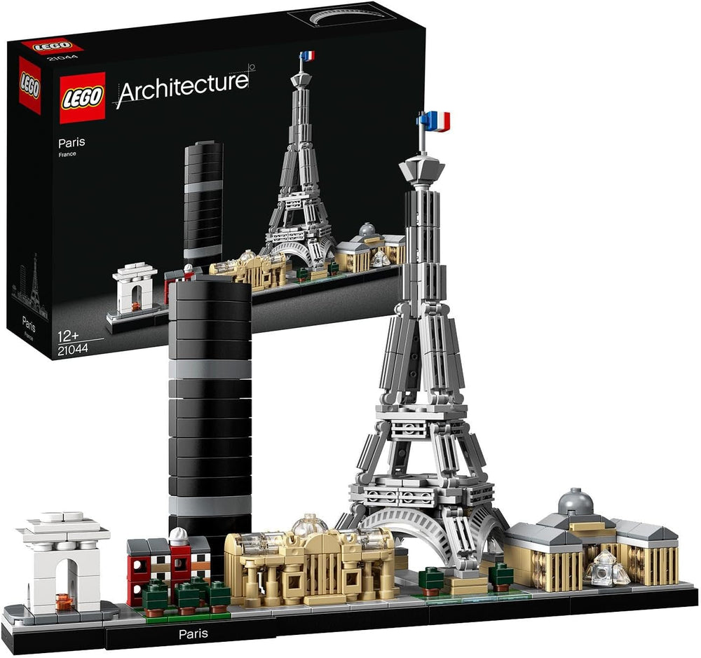 Kit modello LEGO Architecture Parigi, Torre Eiffel, Champs-Élysées e Louvre, Collezione Skyline, Decorazioni per la casa e l'ufficio, Idee regalo per collezionisti, Uomini e donne 21044 Set da costruzione Besuche den LEGO-Store Single