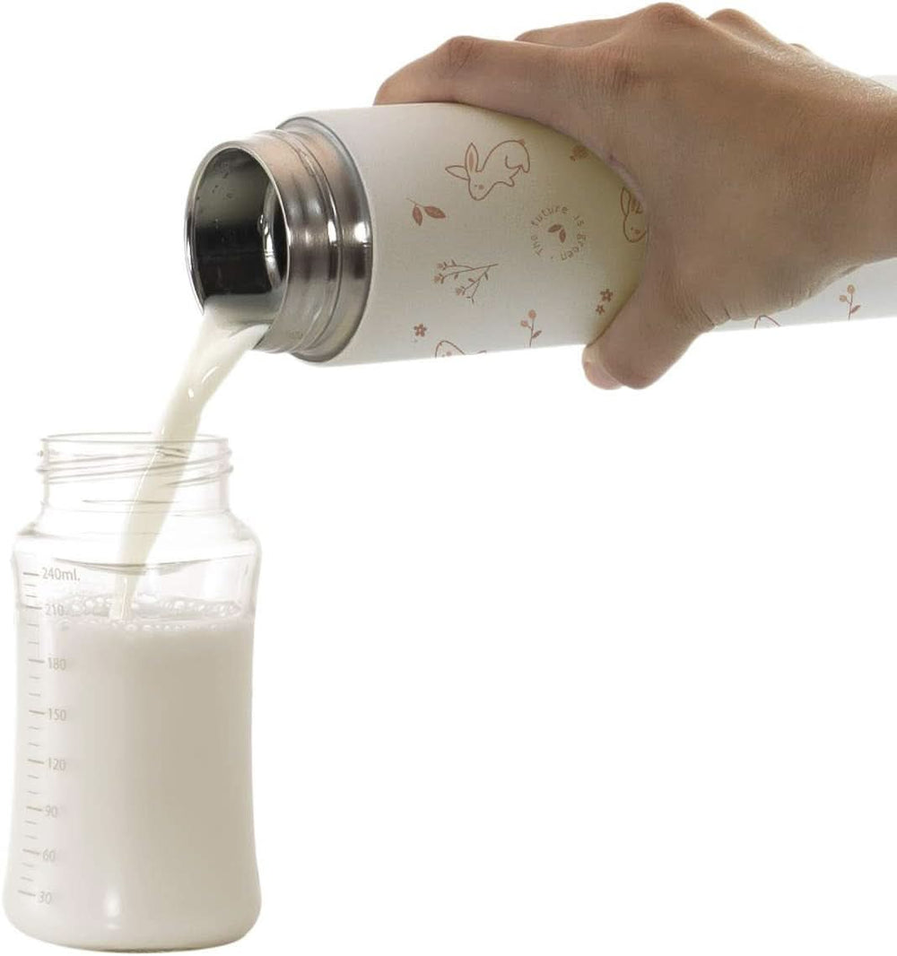 Miniland NATUR THERMOS BUNNY - thermos per pappa 450 ml, multicolore Accessori Alimentazione e Allattamento Bebe Naty Shop