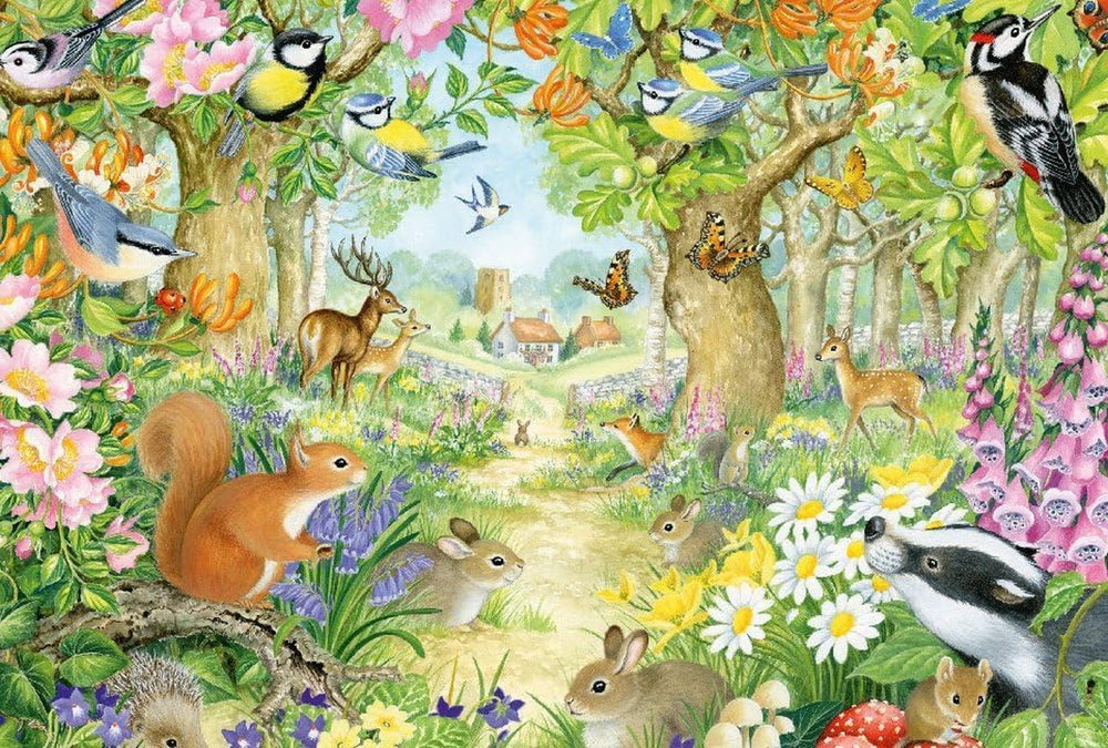 Schmidt Spiele 56370 Animale în pădure, puzzle pentru copii, 100 piese Puzzle Naty Shop