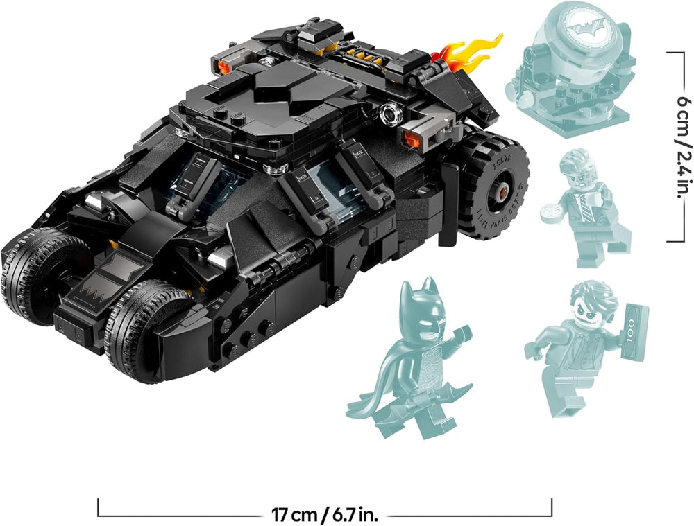 LEGO DC Batman: Batman Tumbler vs. Two-Face & The Joker - Superhelden Spielzeug mit Batmobil Auto - Spielset mit Minifiguren - Geschenk für Jungen und Mädchen ab 8 Jahren 76303