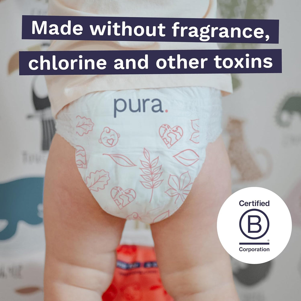 Mutandine ecologiche, taglia 7 (17 kg+), 16 pezzi, biancheria intima usa e getta per pelli sensibili e allergiche, senza profumo, chiusura laterale