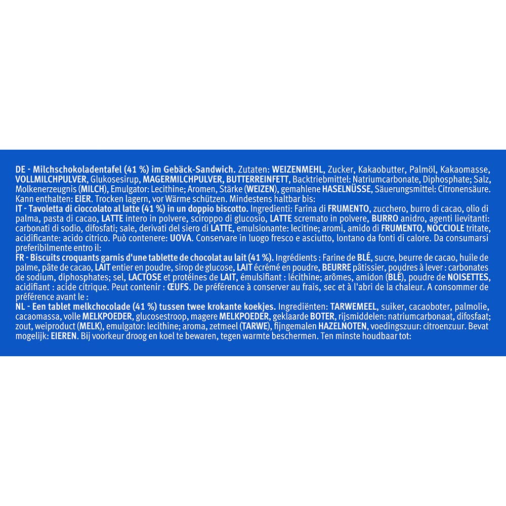 RACCOLTA! minis Original + Choco&Milk (1 x 1,06 kg), mini barrette snack con una croccante tavoletta di cioccolato al latte tra due biscotti, confezioni da 100 porzioni