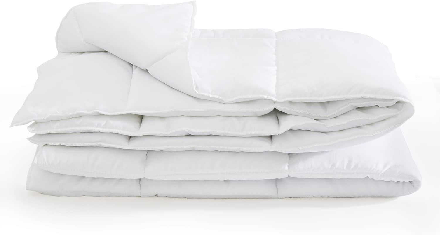 Trapunta 200X200 Cm Trapunta estiva Trapunta bianca lavabile in microfibra Oekotex 100 Trapunte e trapunte Naty Shop