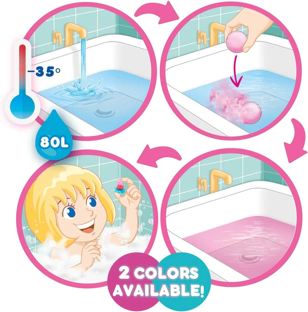 INKEE SURPRISE - Bombe da bagno per bambini Peppa Pig con giocattolo sorpresa Peppa Pig per la vasca da bagno - additivo da bagno per bambini Mamma e Bambino Naty Shop