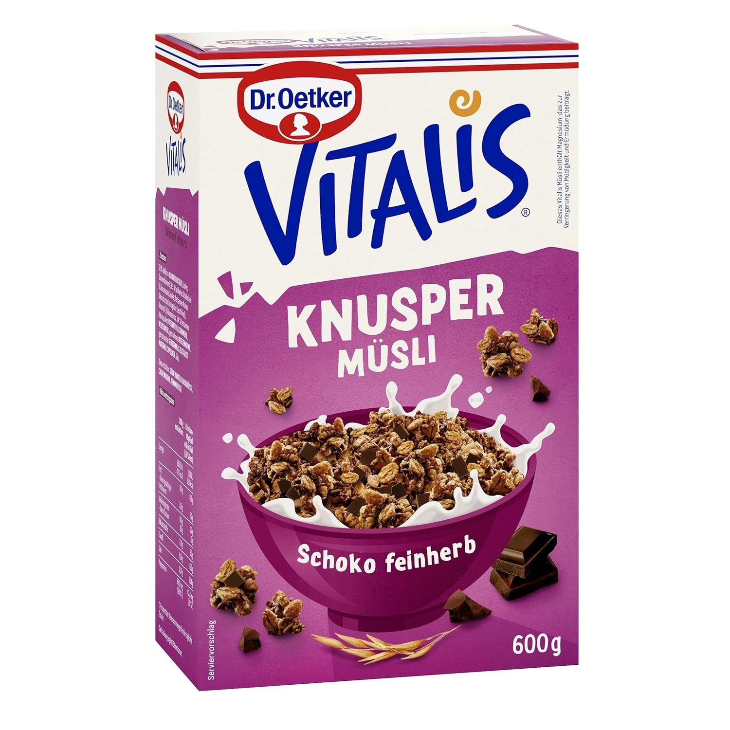 Dr. Oetker Vitalis Crunchy Flakes: muesli croccante con corn flakes e pezzetti di mandorle, confezione da 5 (5 x 600 g)