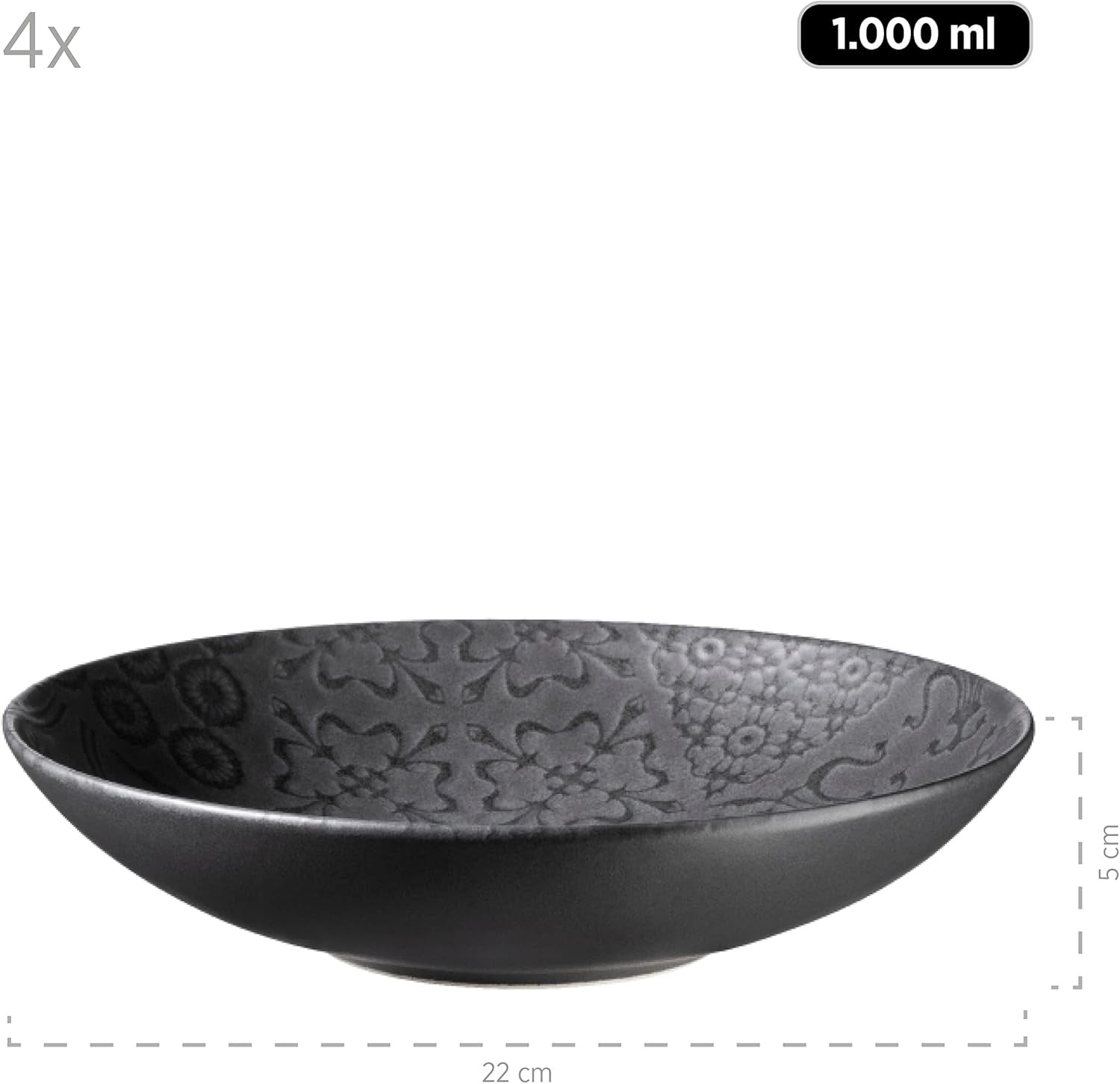 MÄSER 935076 Serie Tiles Servizio da tavola vintage per 4 persone in stile moresco Set di stoviglie Naty Shop