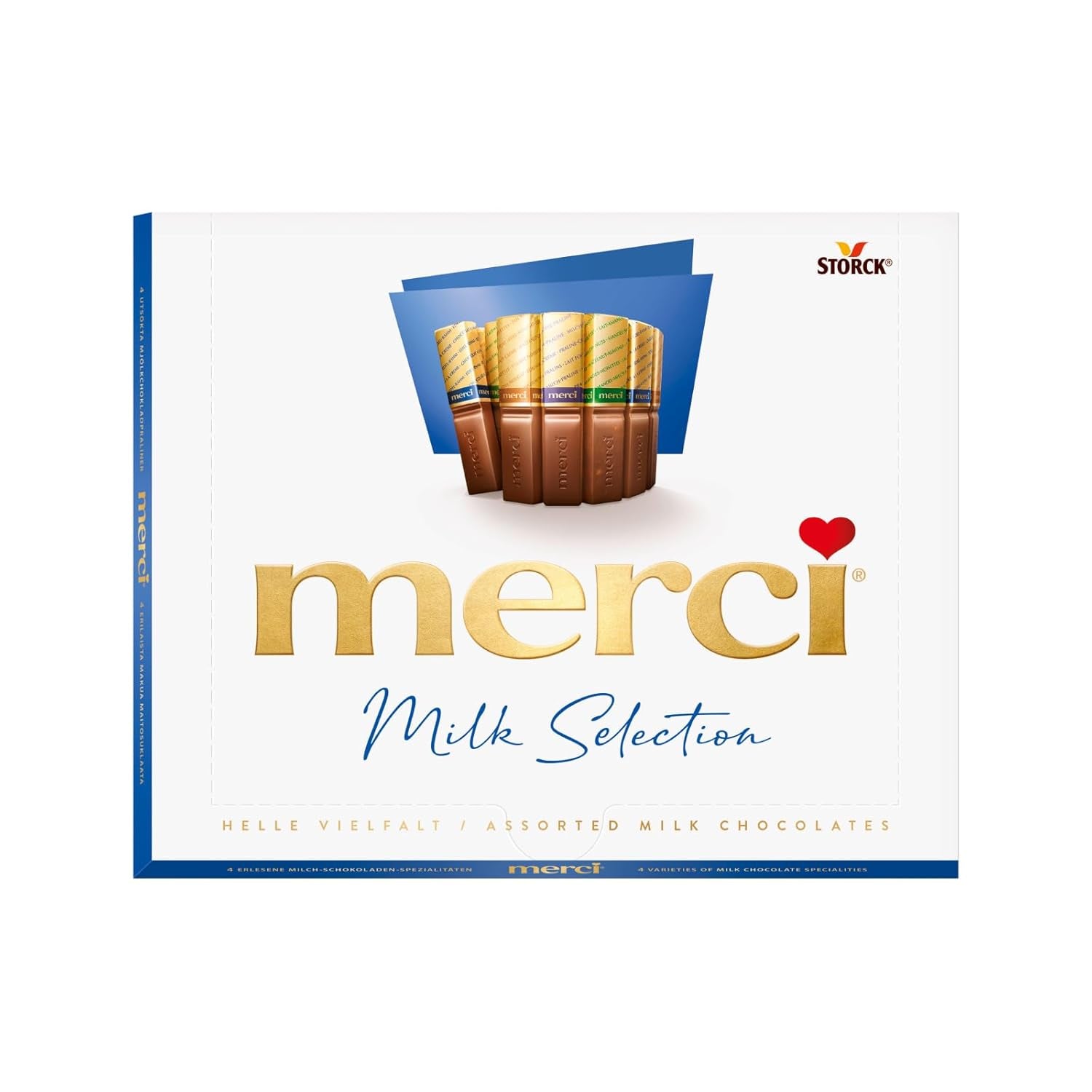 merci Finest Selection Mousse au Chocolat Variety – 1 x 210 g – Specialità Squisita Mousse al Cioccolato – Praline ripiene e vuote
