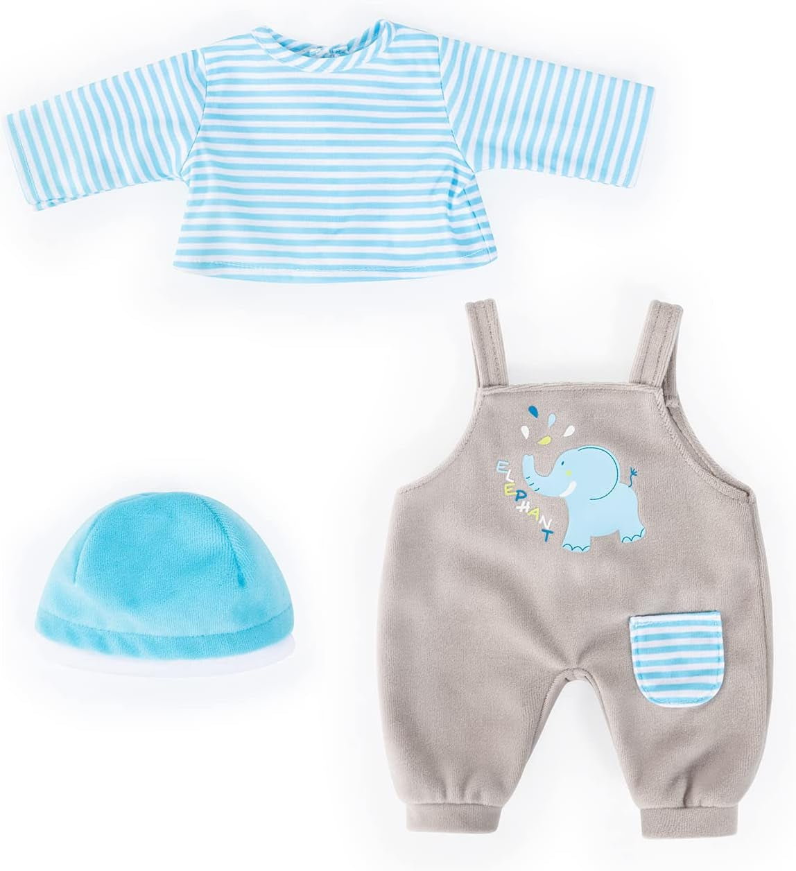 Bayer Design 84676AA Puppenkleidung, Puppenoutfit 40-46 cm, mehrteilige Puppenanziehsachen, Puppenzubehör