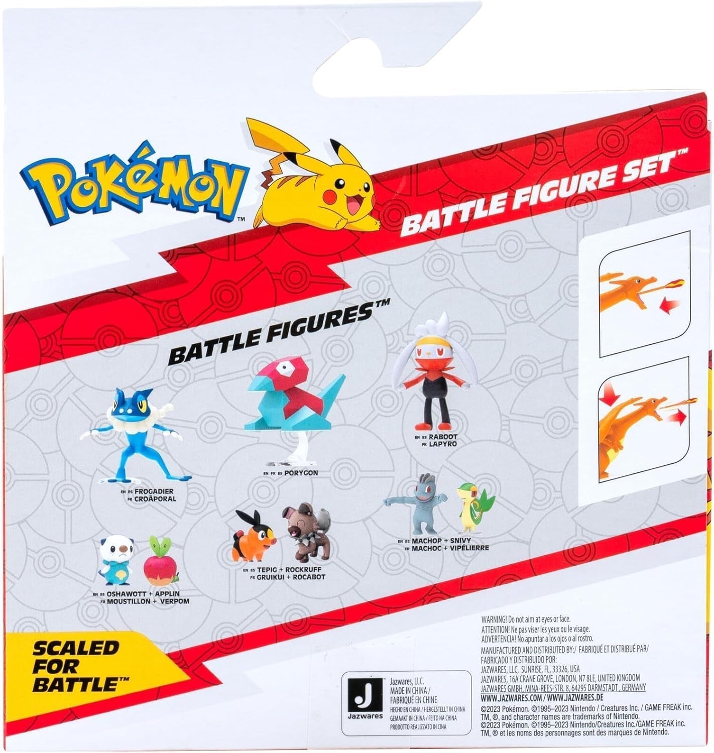 Pokémon PKW3459 - Battle Figure Pack - Glurak & Pikachu, Glurak mobile con Pikachu Action figures Naty Shop