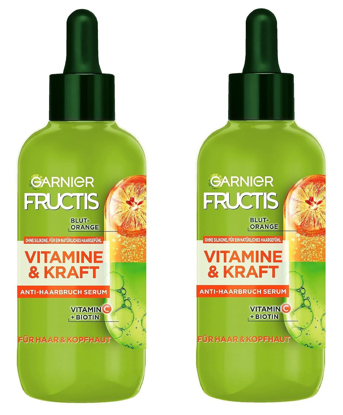 Garnier, Siero rinforzante per capelli sottili e cuoio capelluto, efficace contro la caduta dei capelli, 2 x 125 ml Cura dei capelli Garnier Default Title