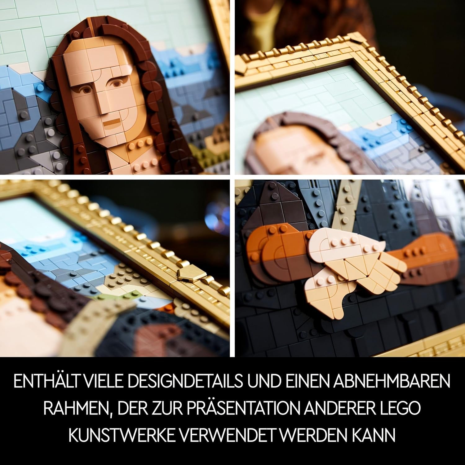 LEGO Art Monna Lisa, set per adulti, dipinto di Leonardo Da Vinci da appendere, attività creativa per uomini e donne, regalo per gli amanti dell'arte, arte rinascimentale italiana 31213 Set da costruzione Besuche den LEGO-Store