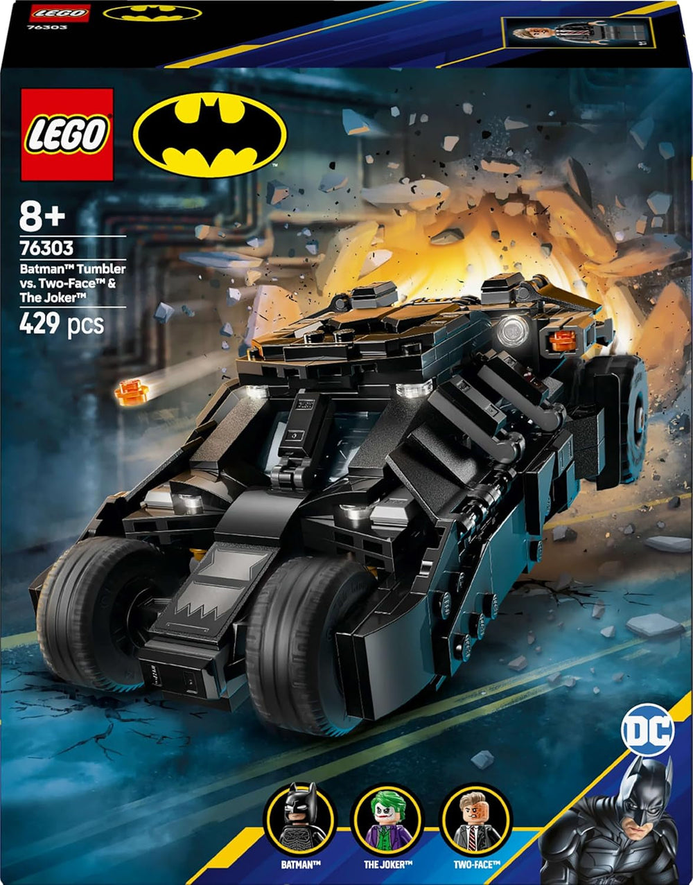 LEGO DC Batman: Batman Tumbler vs. Due Facce e Joker - Giocattolo da supereroe con Batmobile - Set da gioco con minifigure - Regalo per ragazzi e ragazze a partire da 8 anni 76303 Set da costruzione Besuche den LEGO-Store