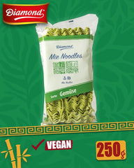 DIAMOND Mie tagliatelle di verdure, tagliatelle di grano con polvere vegetale, senza uova, facili e veloci, vegetariane - 1 x 250 g