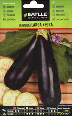Batlle Gemüsesamen - Runde Aubergine Black Beauty (190 Samen)