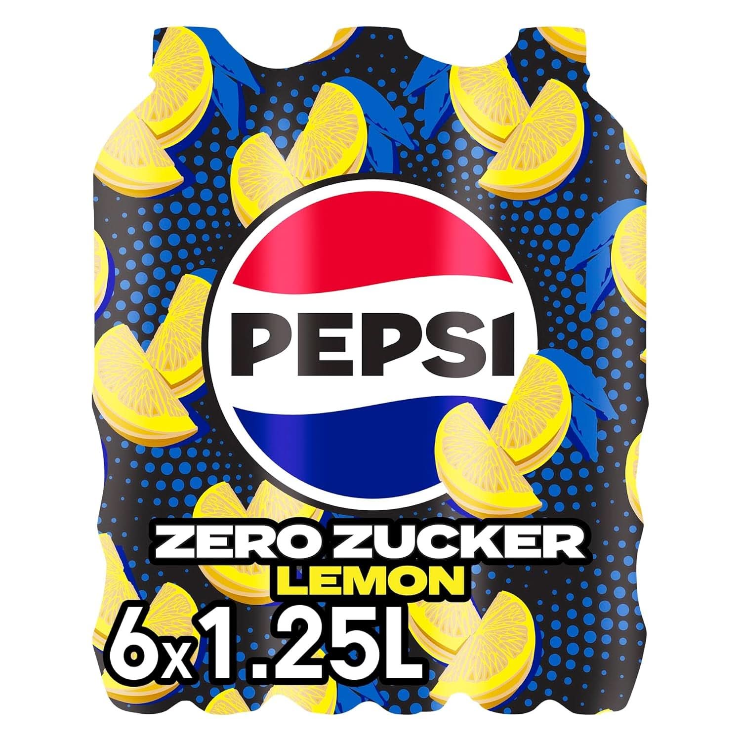 Pepsi Zero Sugar Lemon, Băutura răcoritoare fără zahăr de la Pepsi cu aromă de lămâie, set 6 x 1,25 litri Naty Shop