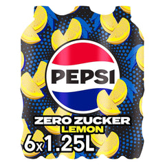 Pepsi Zero Sugar Lemon, la bevanda analcolica senza zucchero di Pepsi al gusto di limone, set 6 x 1,25 litri Naty Shop