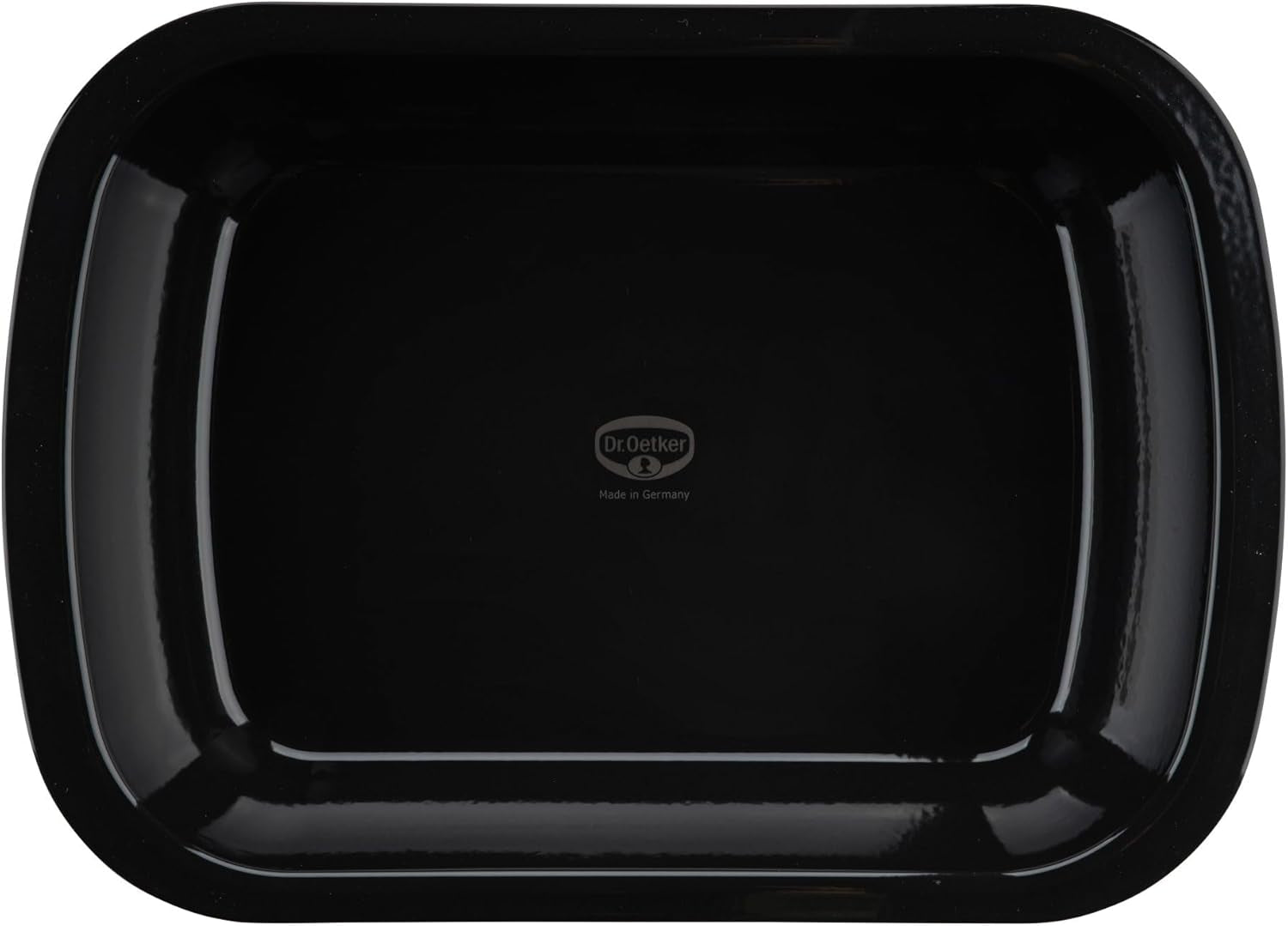 Dr. Oetker Back-Idee Kreativ Dessert- Und Auflaufform Aus Enamelle, 39.5 X 28 X 6.5 Cm– Hitzebeständig Bis 400°C, Schnittfest, Kratzfest, Induktionsgeeignet, Schwarz Stampi e teglie Naty Shop