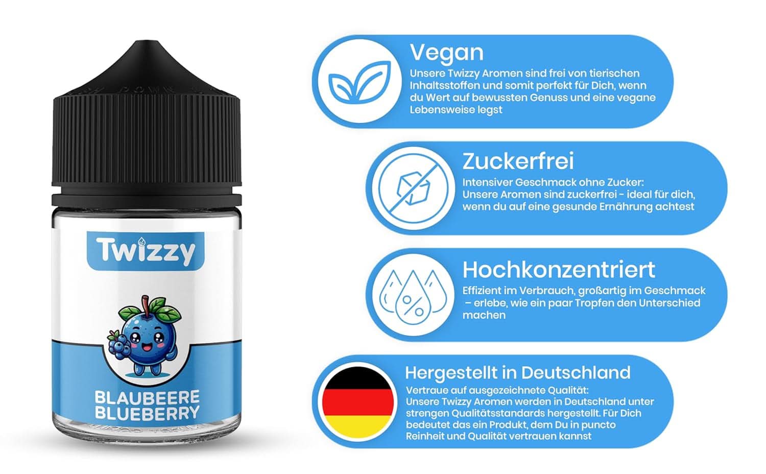 Twizzy Cranberry, Aroma Alimentare -60 ml - Aroma intenso - Ideale per dolci Aromi Naty Shop