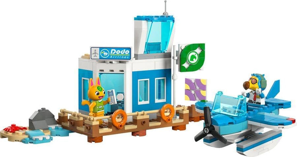 LEGO Animal Crossing Fly with Dodo Airlines, set de jocuri video, jucărie de aeroport, hidroavion și minifigurină pilot, cadou pentru fete și băieți cu vârsta de 7+ 77051 Seturi de constructie Besuche den LEGO-Store