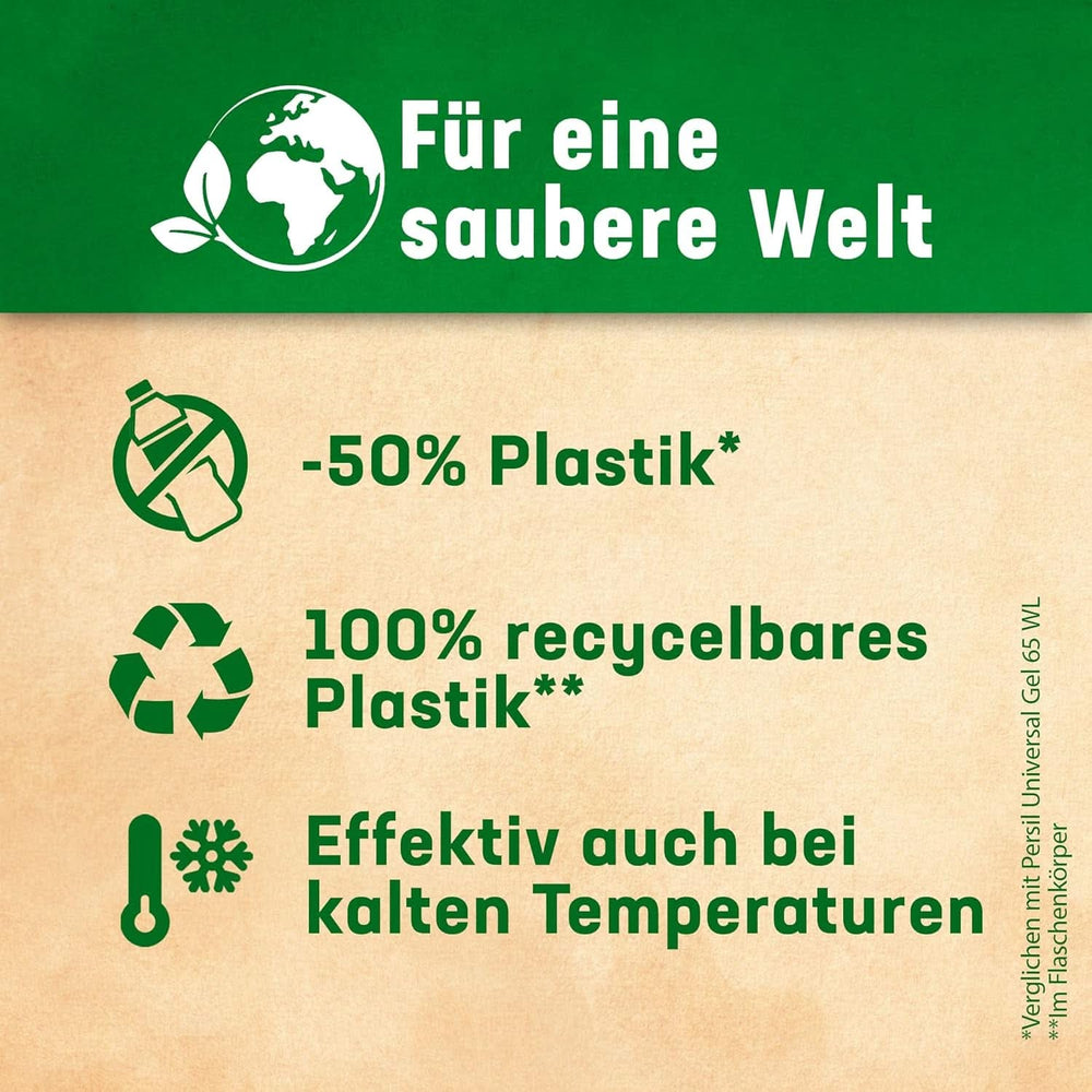 Persil Ultra Concentrate Colour Detergent (2 X 65 lavaggi), detersivo liquido altamente concentrato con tecnologia Deep Clean Plus contro le macchie più difficili Rufe Naty Shop Detergenti per Bucato