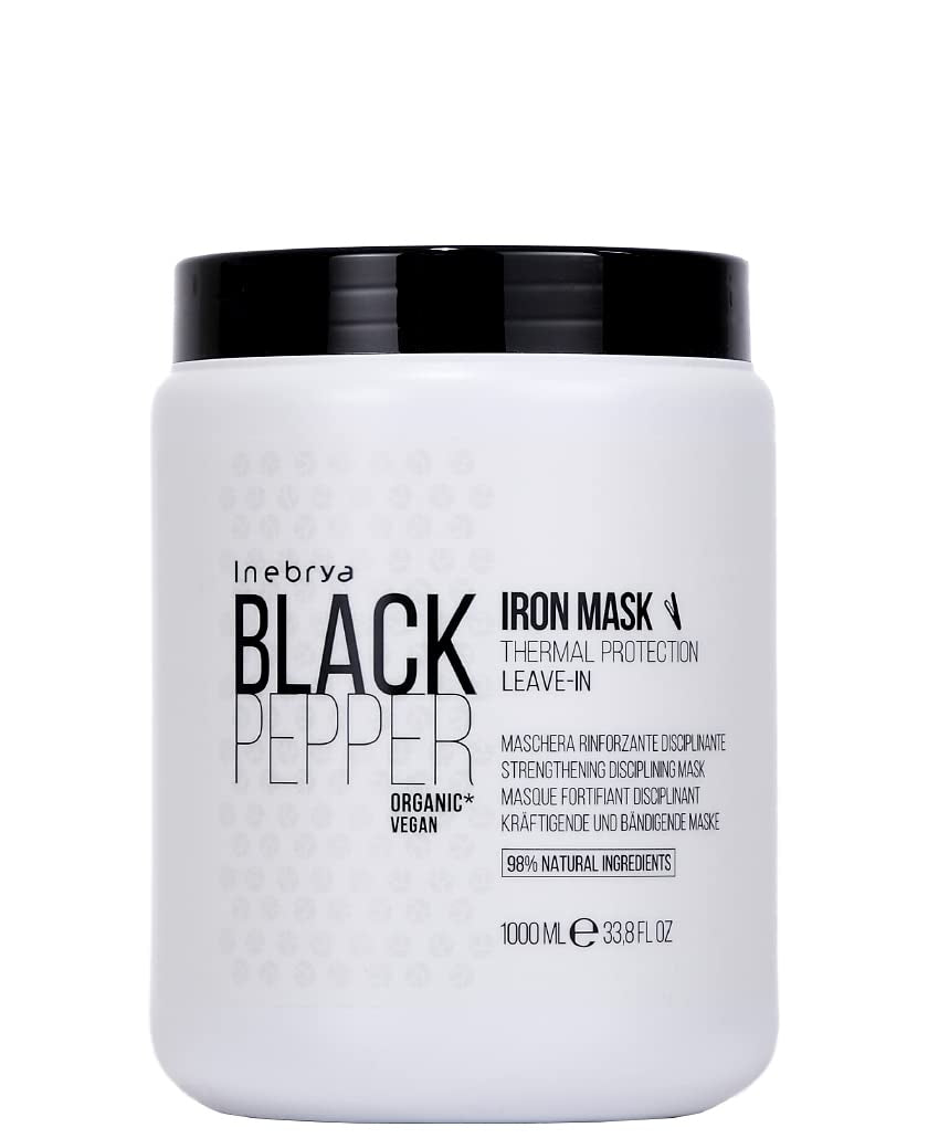 Mască de fier cu piper negru 1000ml Masca de par Naty Shop 1 kg (1 pachet)