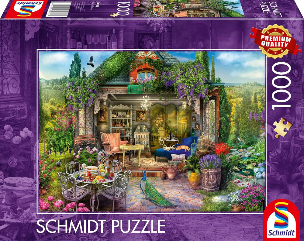 Schmidt Spiele 59794 Casă de grădină în podgorii, puzzle jigsaw 1000 piese Puzzle Naty Shop Titlu implicit