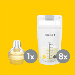 Set per negozio e alimentazione Medela | Biberon per la conservazione del latte materno, tettarella Calma, sacca per il latte materno | Senza BPA Accessori Alimenti e Allattamento Bebe Naty Shop