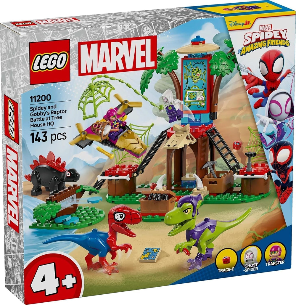 LEGO Marvel Showdown alla casa sull'albero: Spidey-Rex vs. Gobby-Raptor, set da costruzione e gioco per dinosauri, regalo di dinosauri giocattolo per ragazzi e ragazze 4+, Spidey e i suoi super amici 11200 set da costruzione Acquista il negozio LEGO