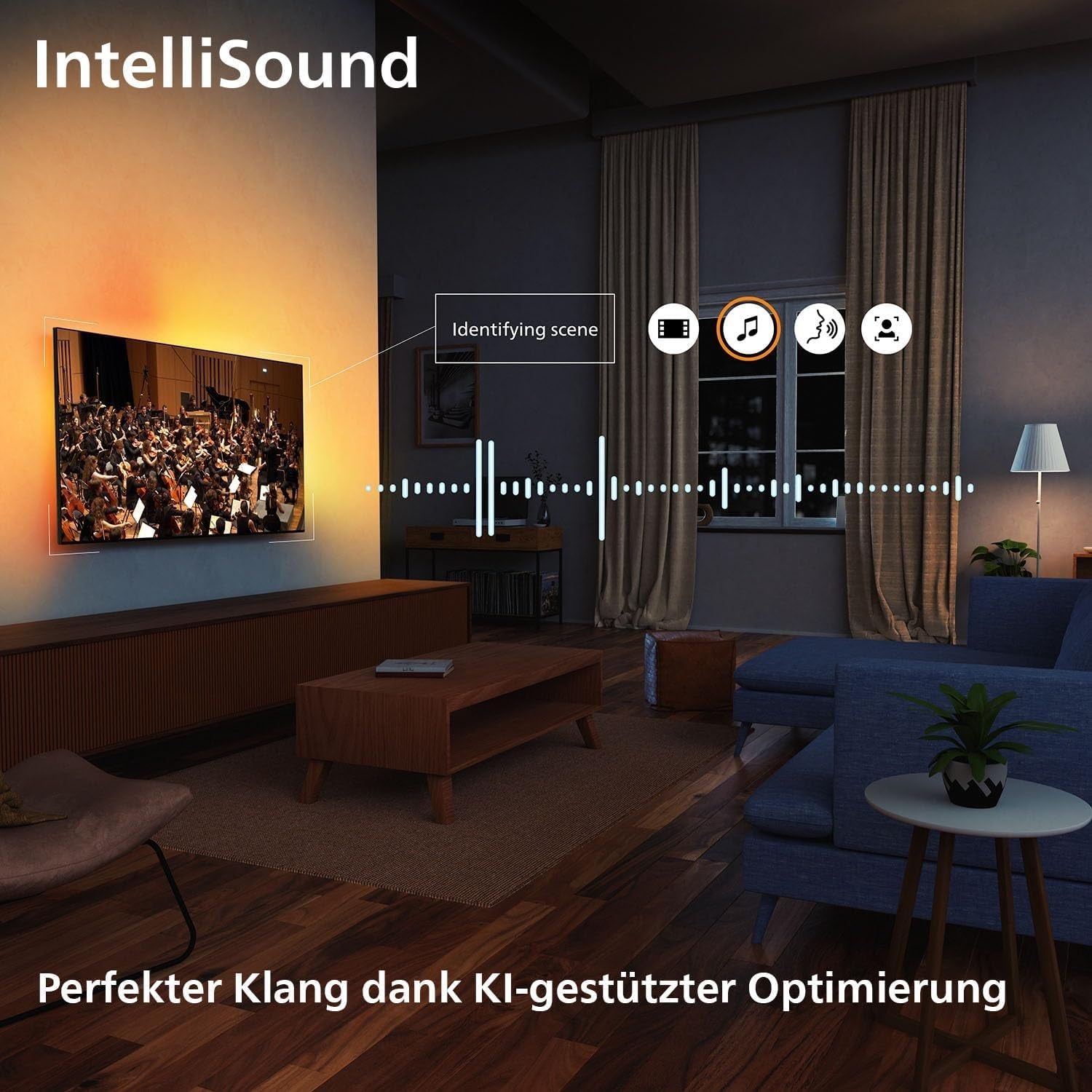 Televizor inteligent Philips Ambilight 43PUS8600 4K QLED - ecran de 43 de inci cu P5 Perfect Picture Engine Ultra HD, sistem de operare Titan, Dolby Vision și sunet Dolby Atmos