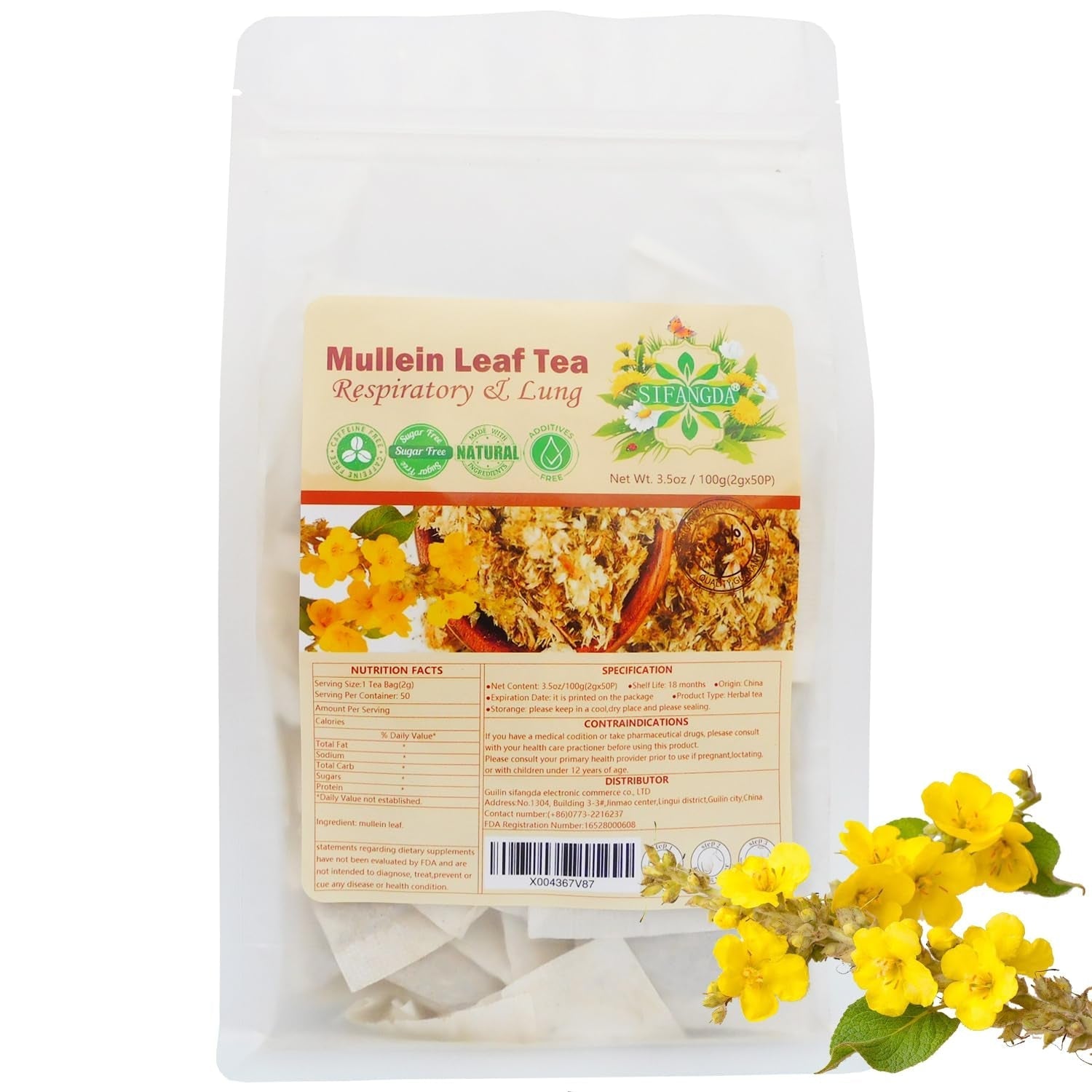 Ceai mixt cu coacăze negre, dud și trandafiri 黑枸杞桑葚玫瑰茶 8,8 oz (250 g, 5 g x 50 p) Ceai natural din plante chinezești