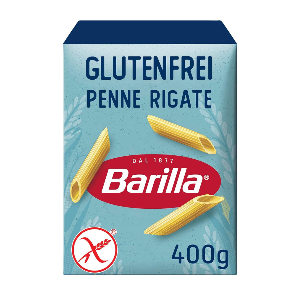 Penne Rigate Barilla pasta senza glutine, a base di riso e mais – 1 confezione (1 x 400g)